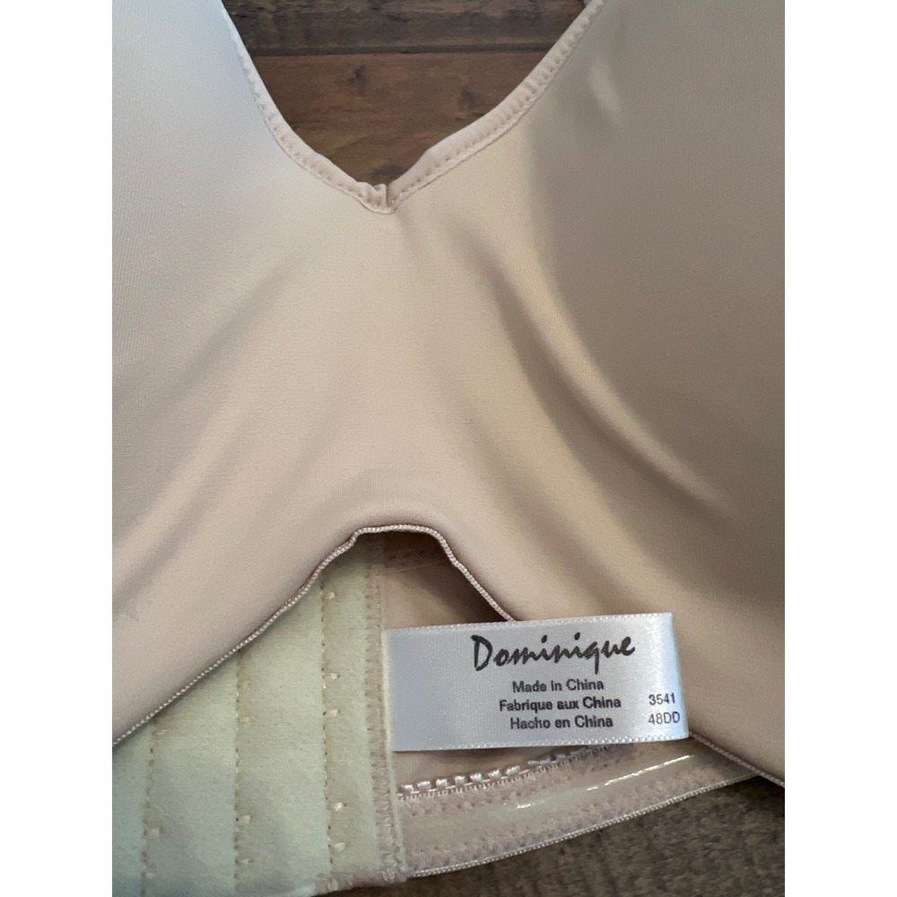 Dominique 3541 Strapless Bra Beige‎ 48DD Lightly Padded Underwire Convertible